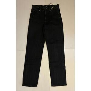Express Skinny High Rise Jeans 2R Black Panel Detail NEW